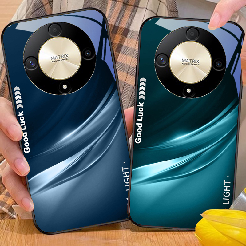 Phone Cases Green - Casing ponsel kaca warna hijau gradasi