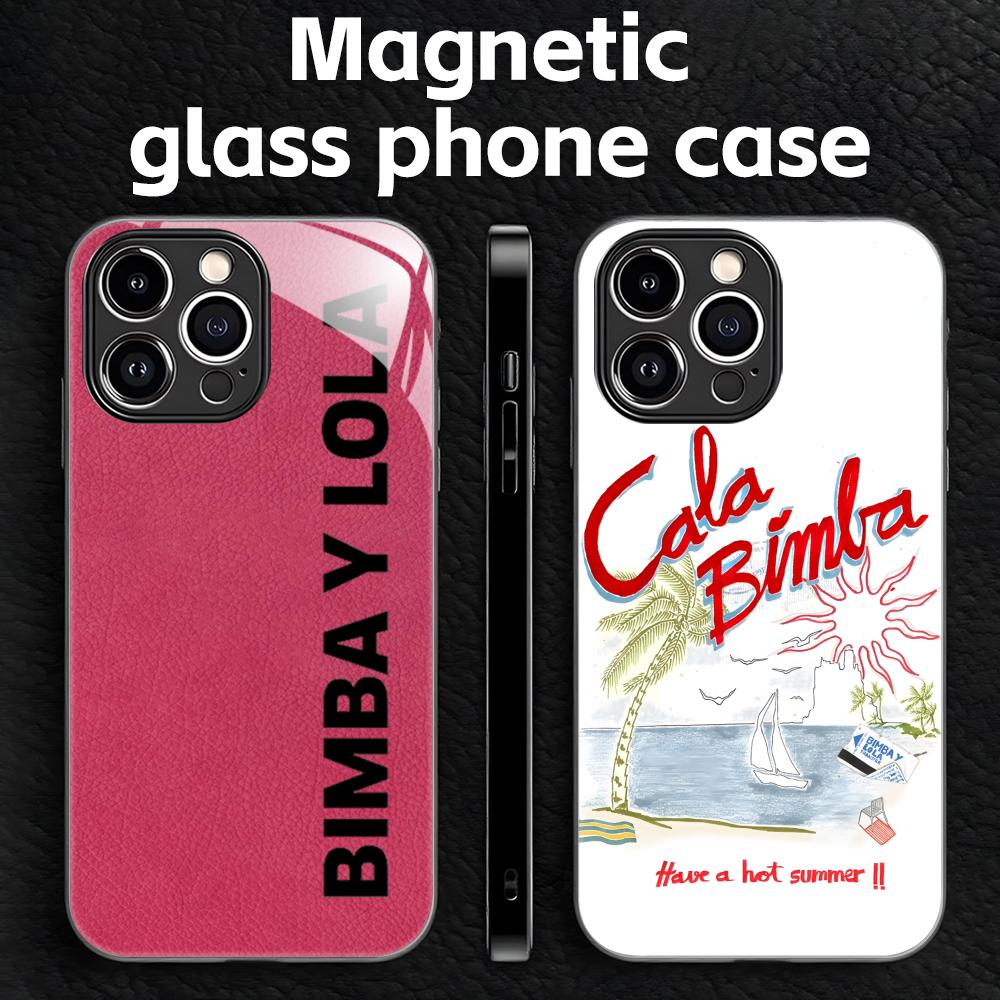 Phone Cases Magnetic - Casing Ponsel Logo BIMBA Y LOLA