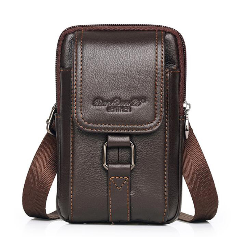 Phone Cases Men - Tas selempang kulit asli pria, Dompet