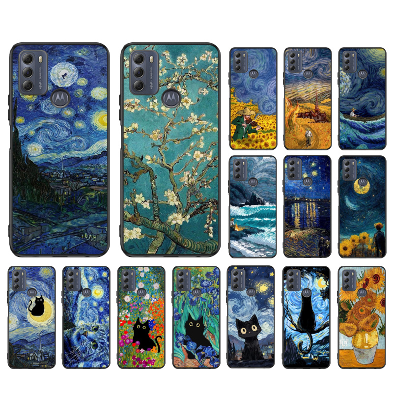 Phone Cases Zebra - Casing ponsel kucing Van Gogh Sunflowers