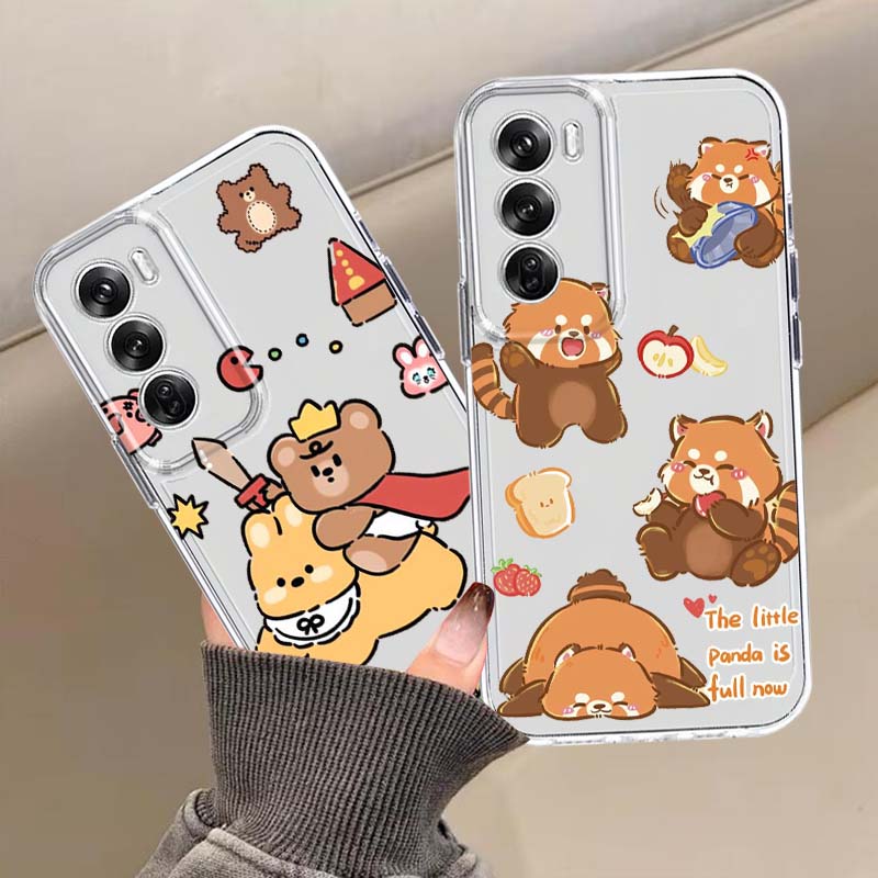 Phone Cases Oppo - Kartun Anjing Kucing Lucu untuk OPPO
