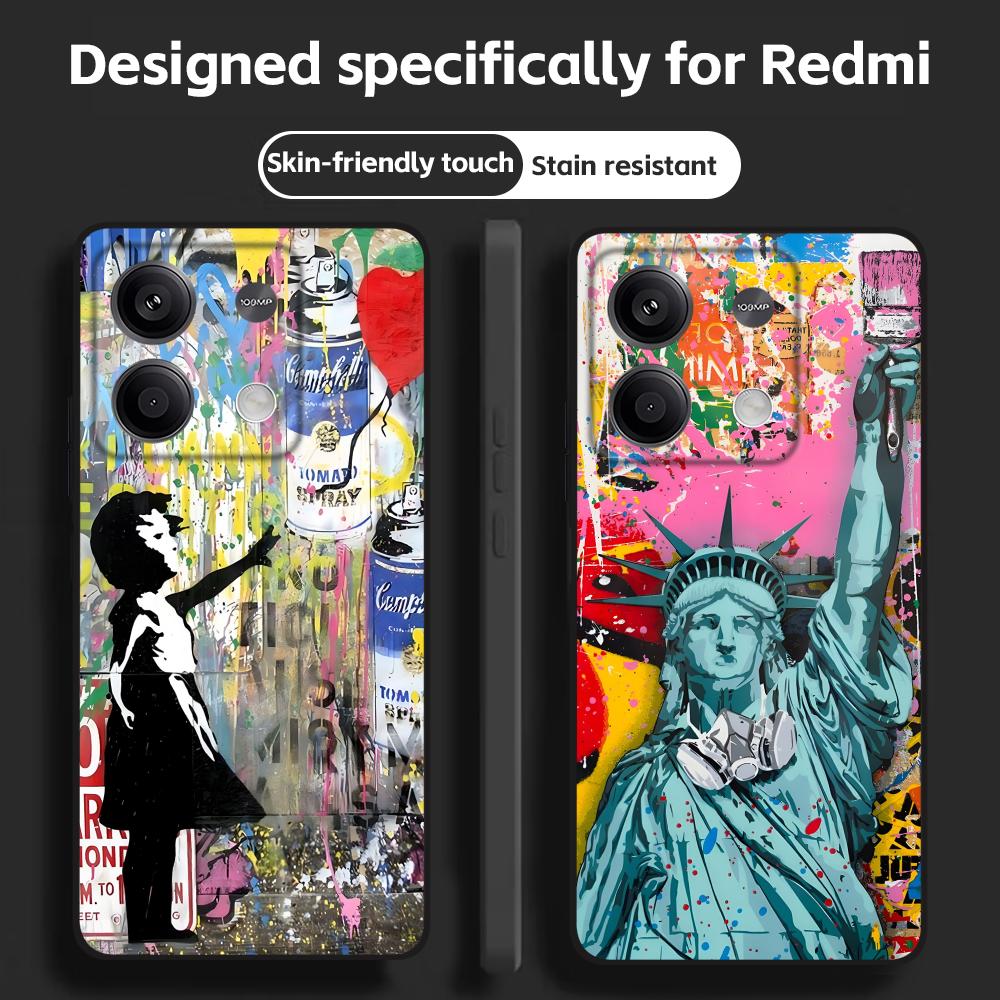 Phone Cases Xiaomi 14 - Casing Ponsel Seni Grafiti Banksy untuk