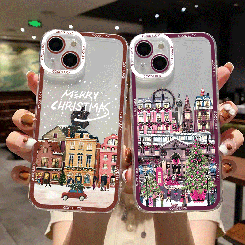 Phone Cases Xiaomi 14 - Casing Ponsel Pemandangan Jalanan Natal Tahun