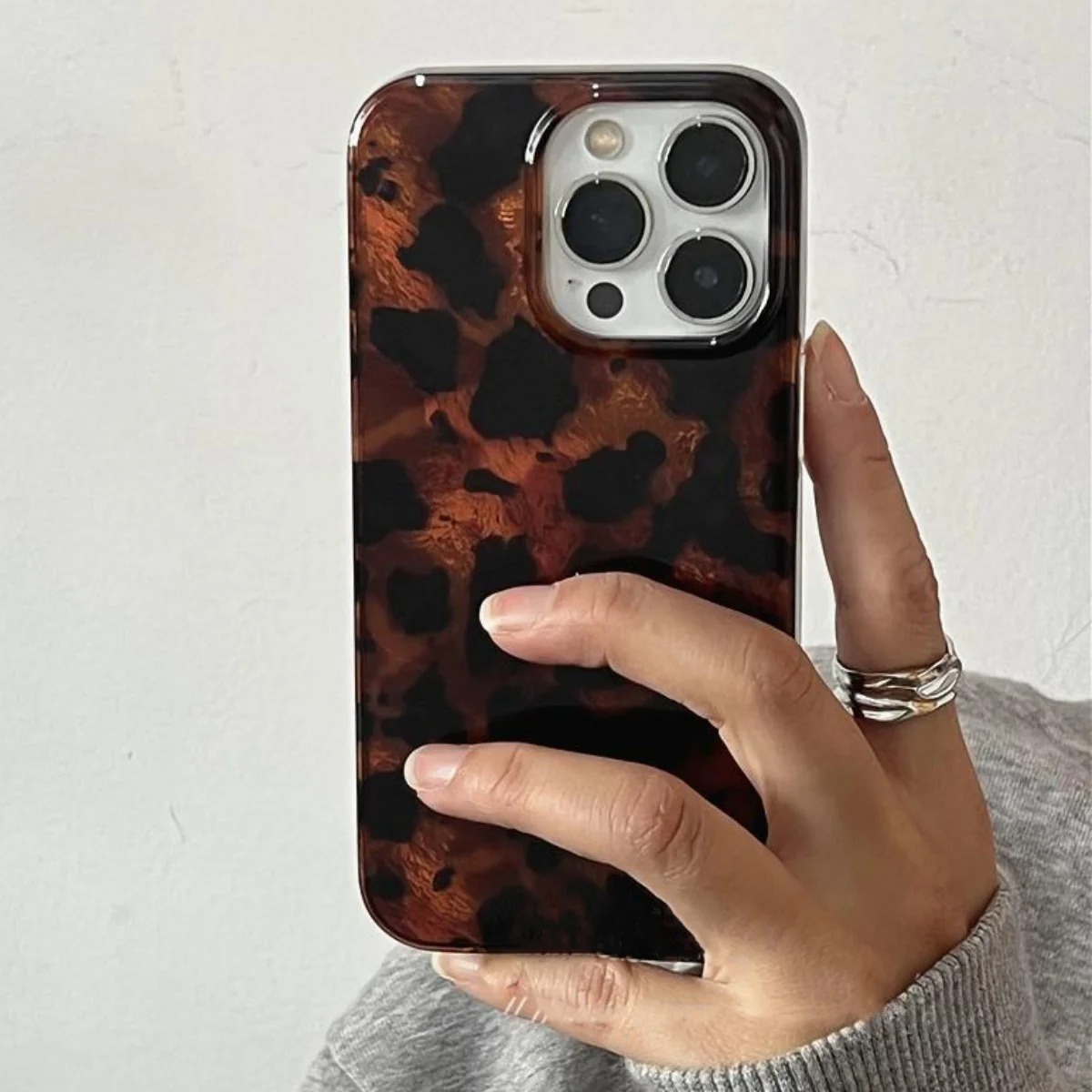 Phone Cases Like Loopy - Casing Ponsel Laser Tekstur Amber Retro
