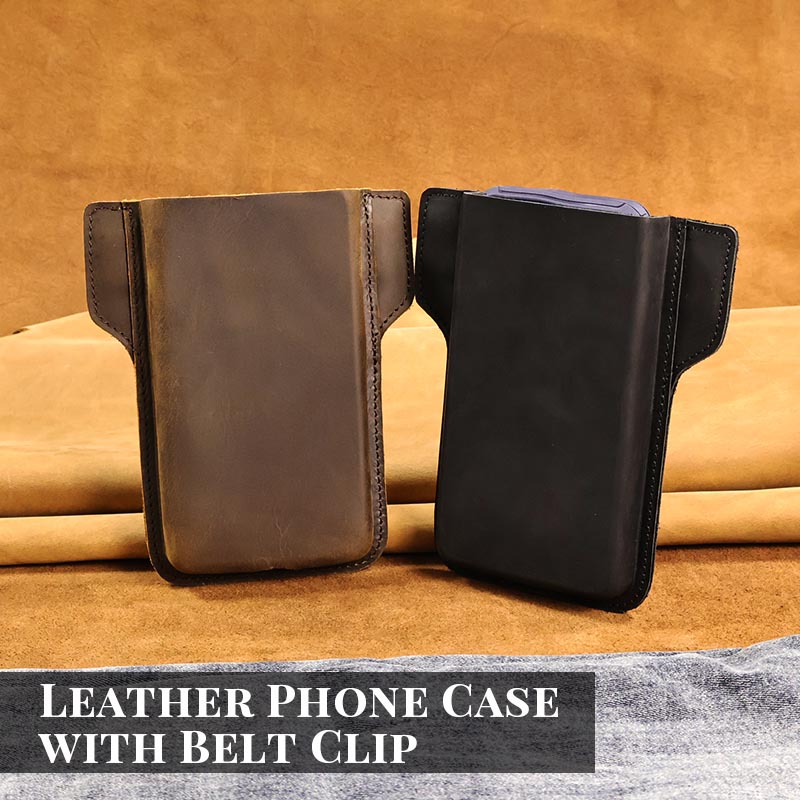 Phone Cases Men - Casing pelindung ponsel pria kulit sapi