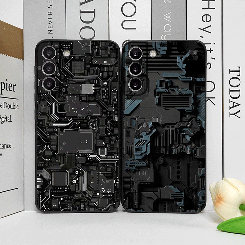 Phone Cases Oppo - Casing Ponsel Pola Papan Sirkuit Imitasi