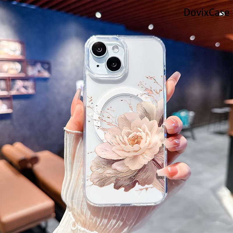 Phone Cases Vintage - Casing Ponsel Motif Peony Vintage Untuk