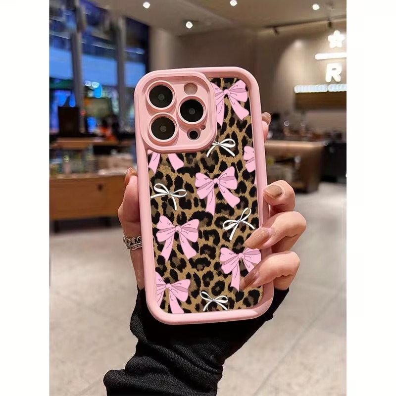 Phone Cases Like Loopy - Casing Ponsel Motif Leopard dengan Pita