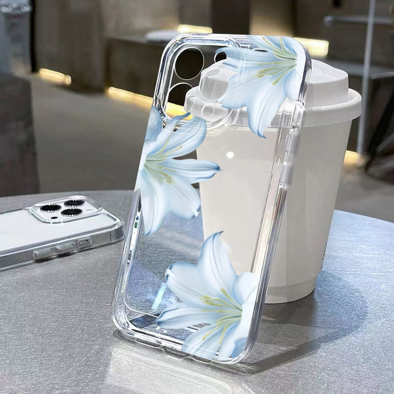 Phone Cases Like Loopy - Casing Ponsel Bunga Lily Putih Eksklusif