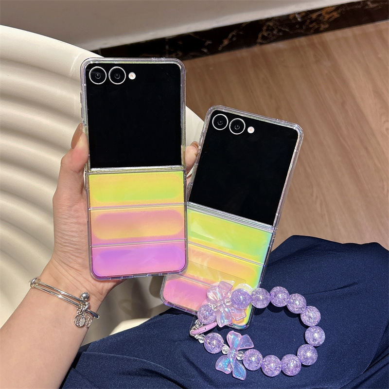 Casing Ponsel Laser Gradien Me - Phone Cases Z Flip 7 ulasan dan harga