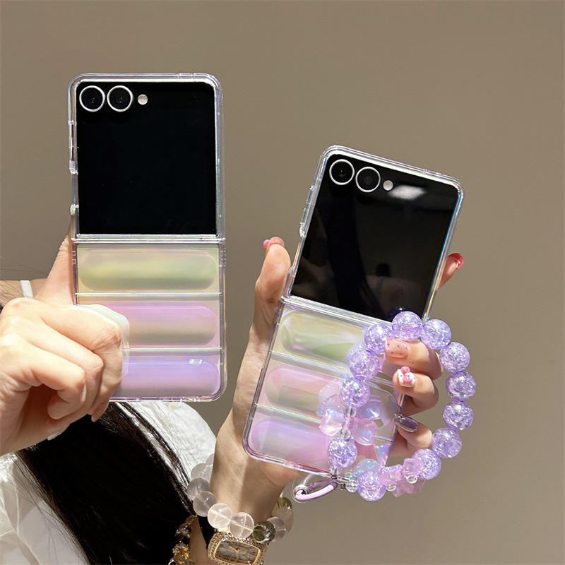 Casing Ponsel Laser Gradien Me - Phone Cases Z Flip 7 ulasan dan harga