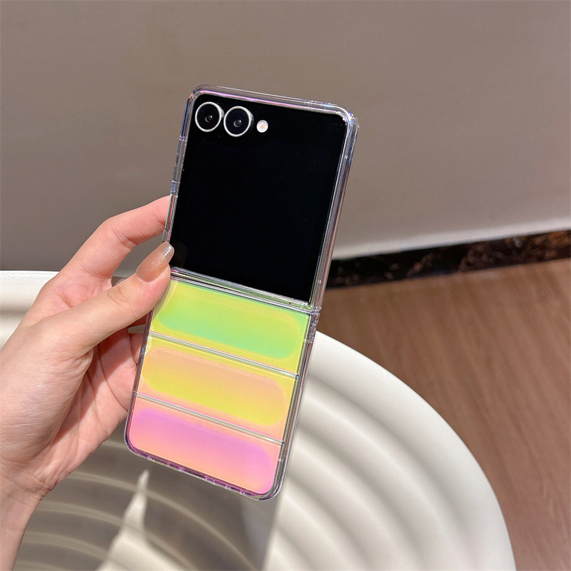 Casing Ponsel Laser Gradien Me - Phone Cases Z Flip 7 ulasan dan harga