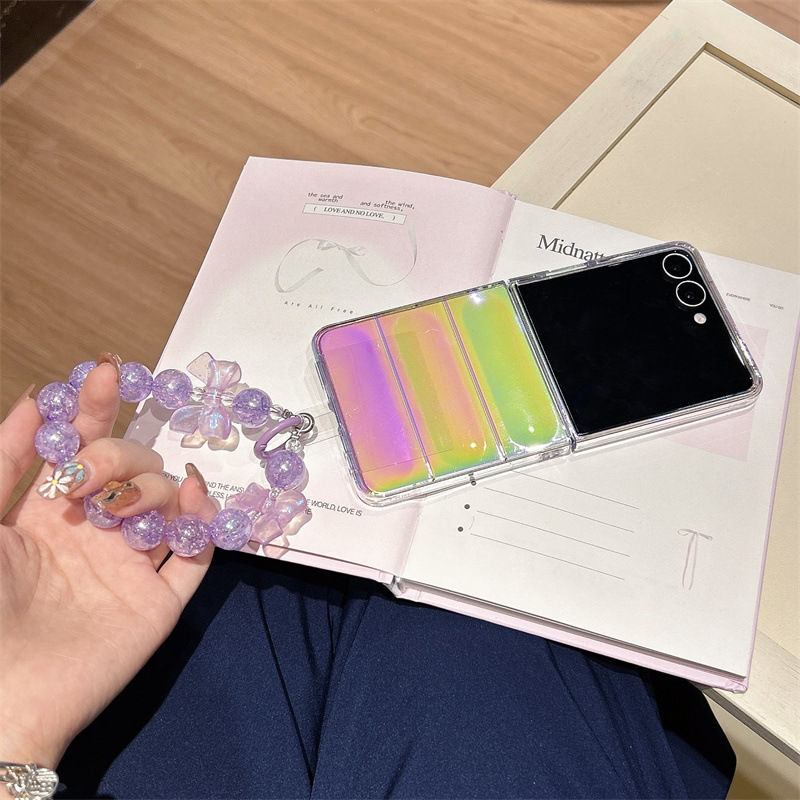 Casing Ponsel Laser Gradien Me - Phone Cases Z Flip 7 ulasan dan harga