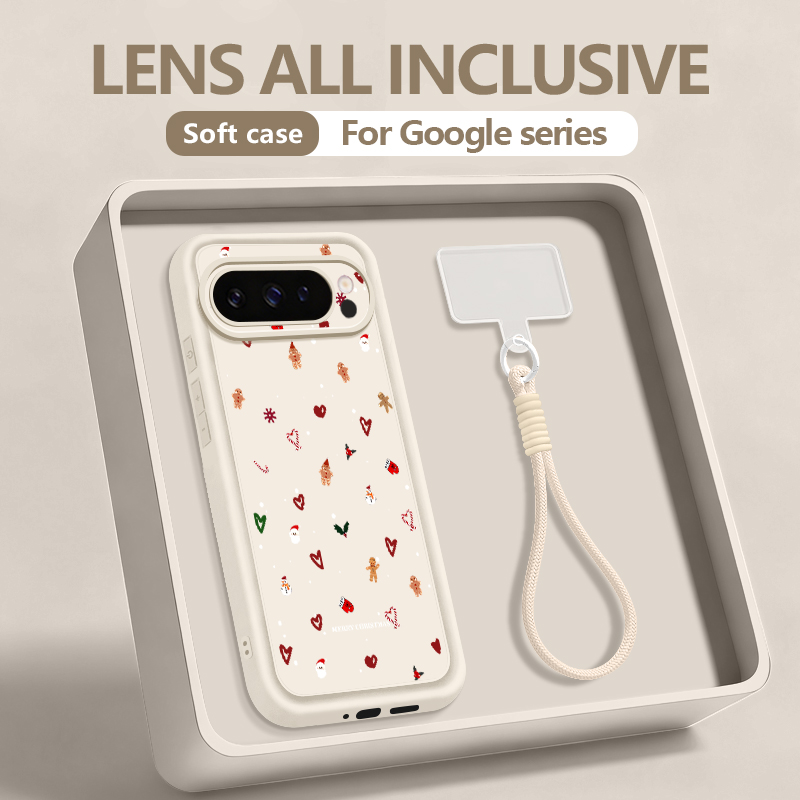 Casing Ponsel Pola Hati Natal  - Phone Cases Google Pixel 7 ulasan dan harga