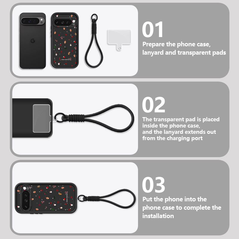 Casing Ponsel Pola Hati Natal  - Phone Cases Google Pixel 7 ulasan dan harga