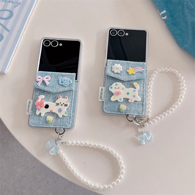 Casing Ponsel Denim Tas Kartu  - Phone Cases Z Flip 7 ulasan dan harga