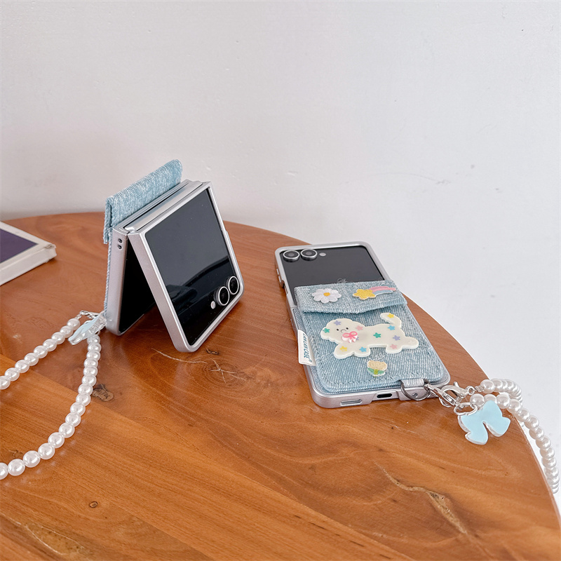 Casing Ponsel Denim Tas Kartu  - Phone Cases Z Flip 7 ulasan dan harga