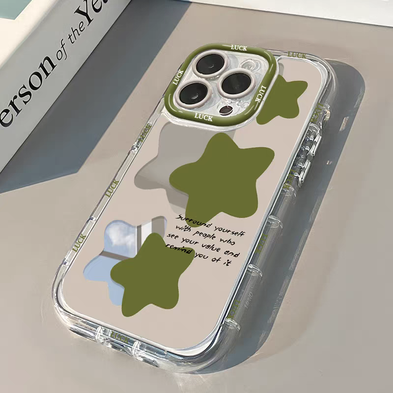 Casing Ponsel Cermin Bintang H - Phone Cases Green ulasan dan harga