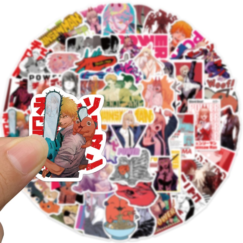 50pcs Stiker Anime Chainsaw Ma - Phone Cases Men ulasan dan harga