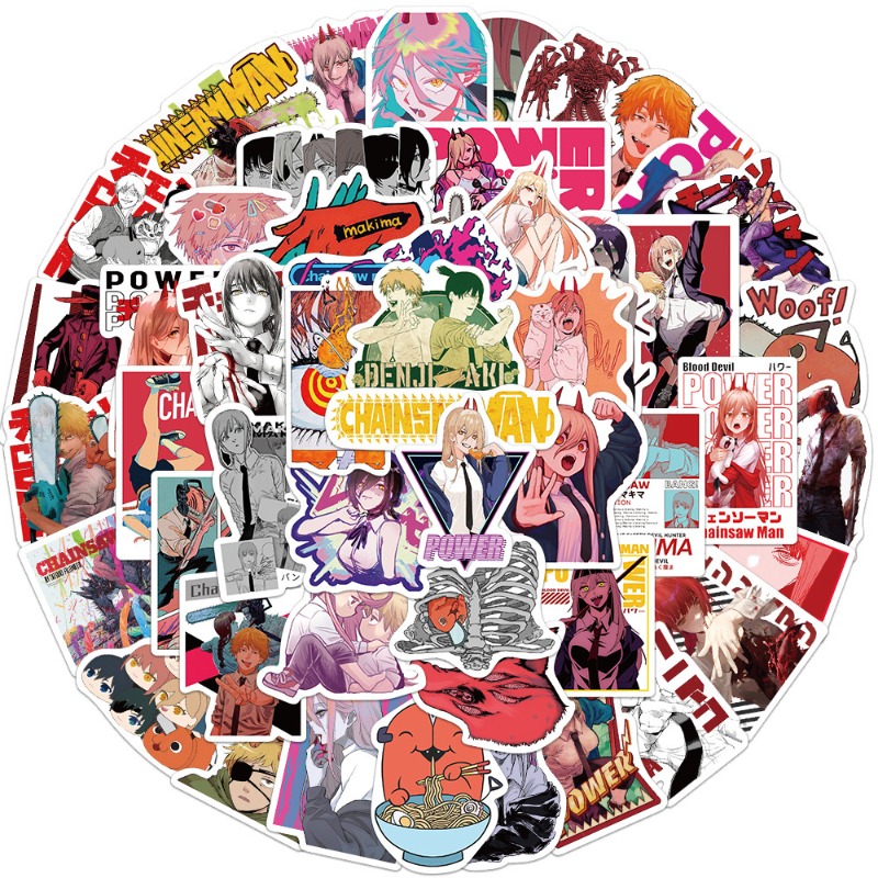 50pcs Stiker Anime Chainsaw Ma - Phone Cases Men ulasan dan harga
