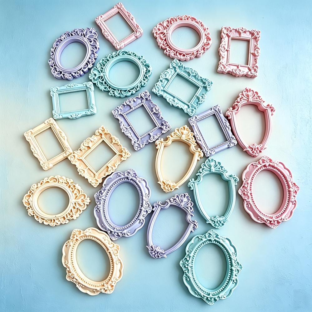 5Pcs Aksesoris Bingkai Resin M - Phone Cases Vintage ulasan dan harga