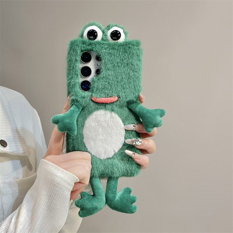 Casing Ponsel Katak Bulu Halus - Phone Cases Green ulasan dan harga