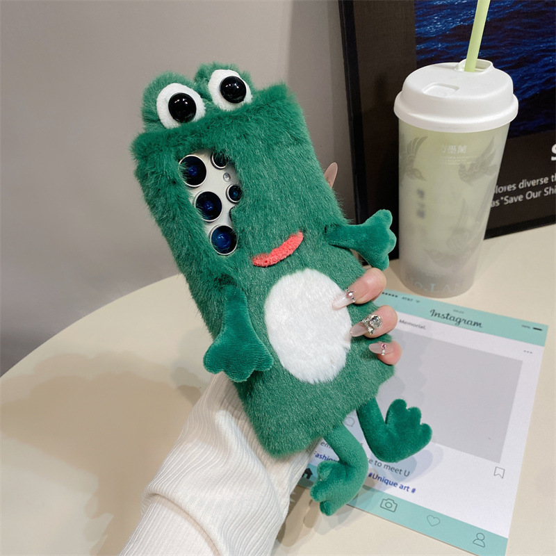 Casing Ponsel Katak Bulu Halus - Phone Cases Green ulasan dan harga